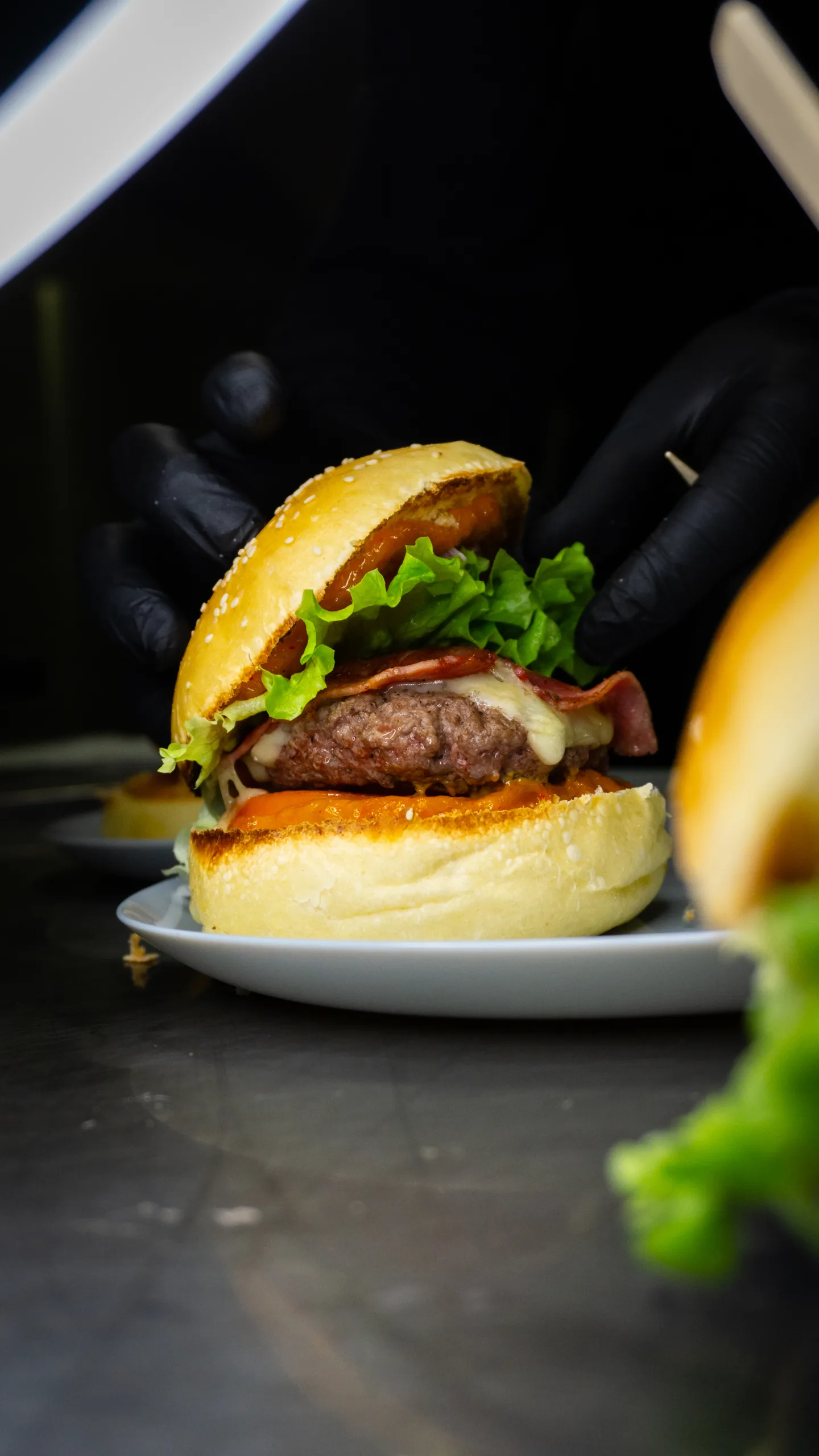 Dressage soigné d’un burger